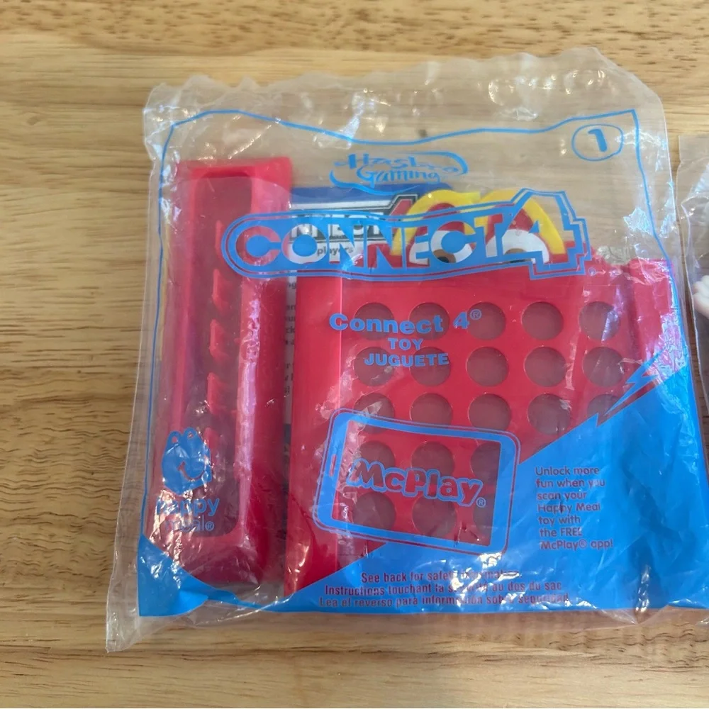 McDonalds Happy Meal Toy Hasbro Gaming #1 And #4 Two CONNECT 4 NEW Unopened 2018